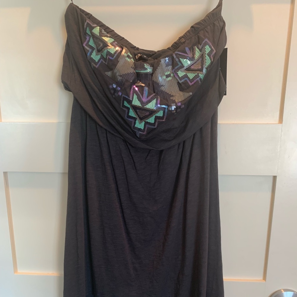 Express Strapless Aztec Dress